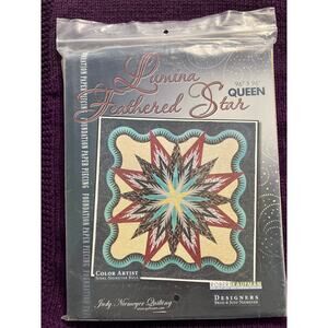 quilt pattern lumina feathered star queen 96" x 96"